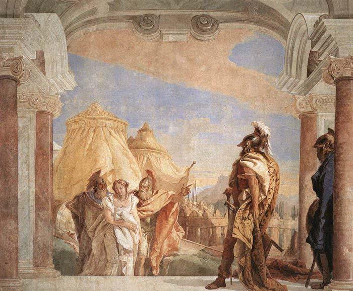 Giovanni Battista Tiepolo Eurybates and Talthybios Lead Briseis to Agamemmon china oil painting image
